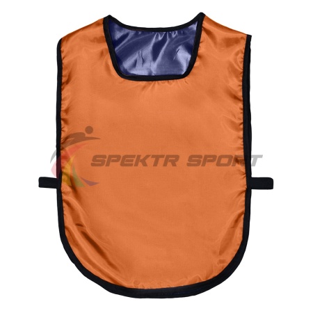 Купить Манишка футбольная двусторонняя универсальная Spektr Sport оранжево-синяя в Урюпинске 